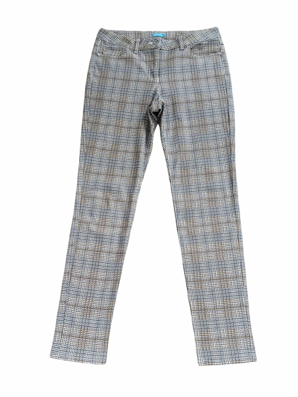 J. McLaughlin Becca Houndstooth Plaid Slim Ankle Pants Size 8 NWOT